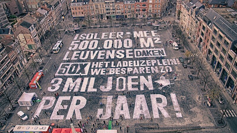 MANS Urban Exposure - Tijdelijke krijtcampagne BBDO Leuven België (8)